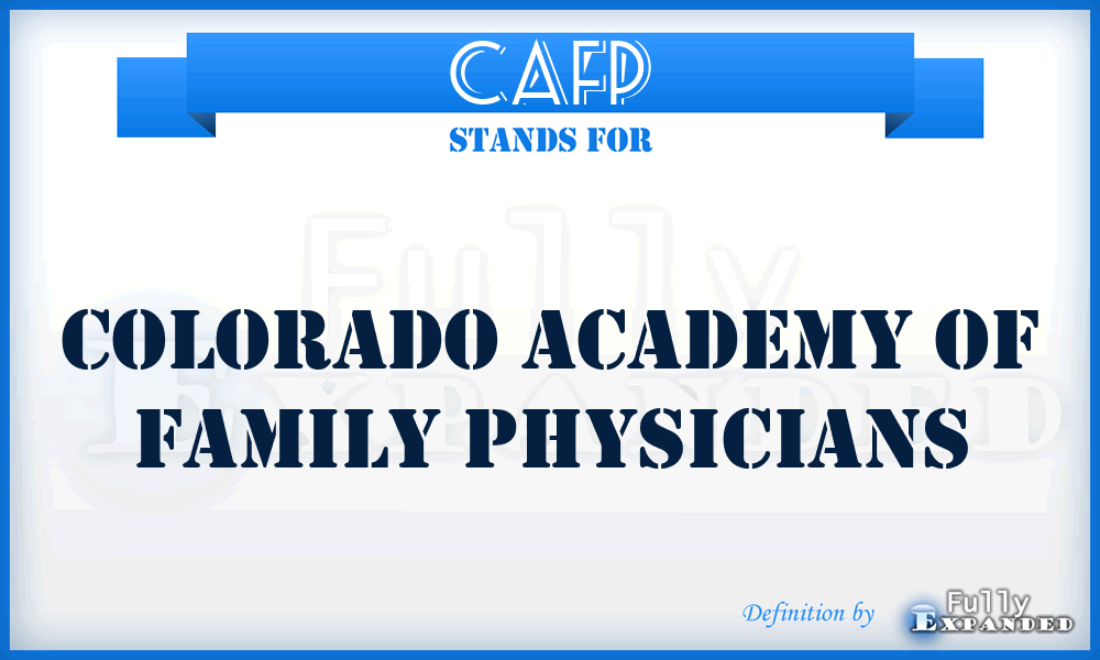 CAFP - Colorado Academy of Family Physicians