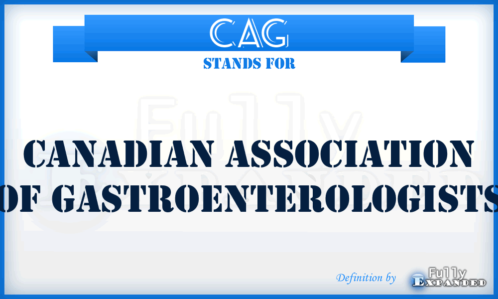 CAG - Canadian Association of Gastroenterologists