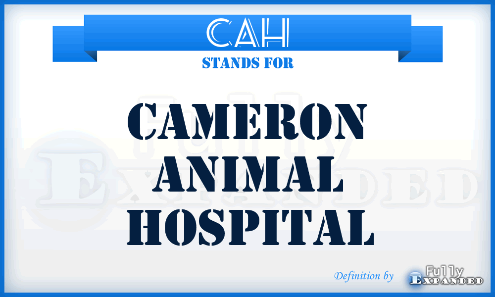 CAH - Cameron Animal Hospital