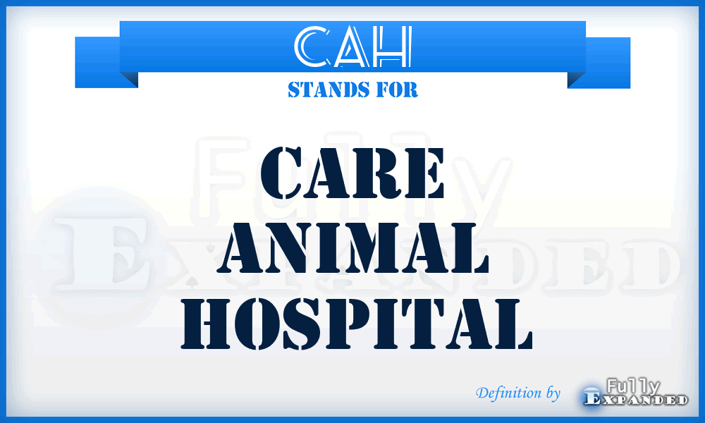 CAH - Care Animal Hospital