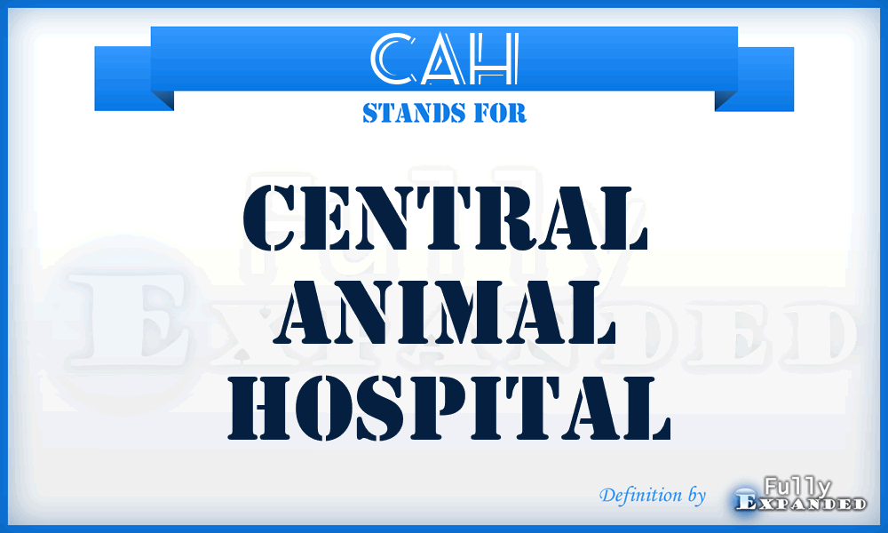 CAH - Central Animal Hospital