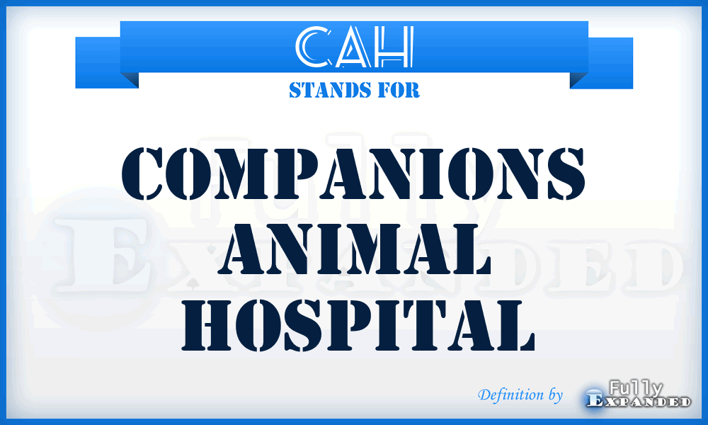 CAH - Companions Animal Hospital
