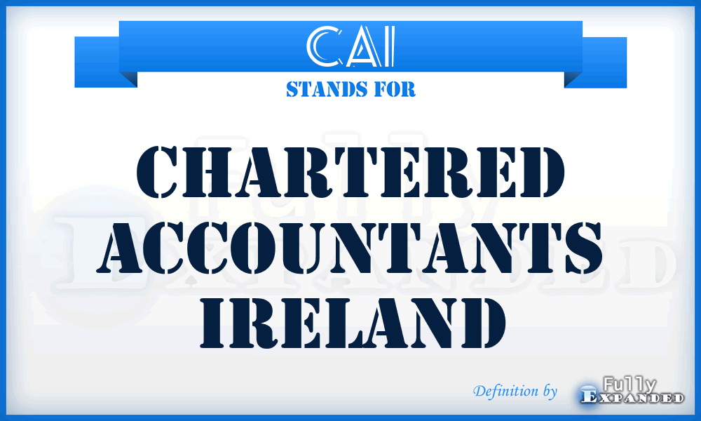 CAI - Chartered Accountants Ireland