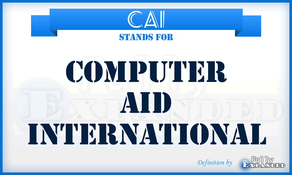 CAI - Computer Aid International