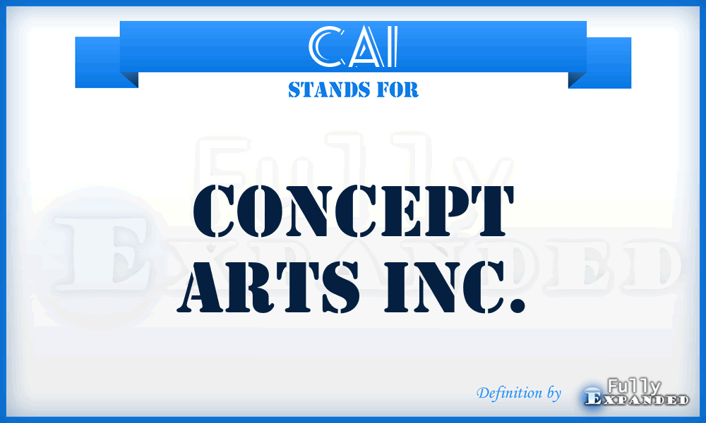 CAI - Concept Arts Inc.