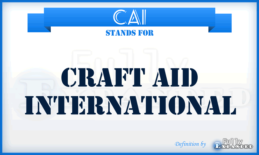 CAI - Craft Aid International