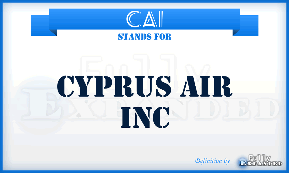 CAI - Cyprus Air Inc