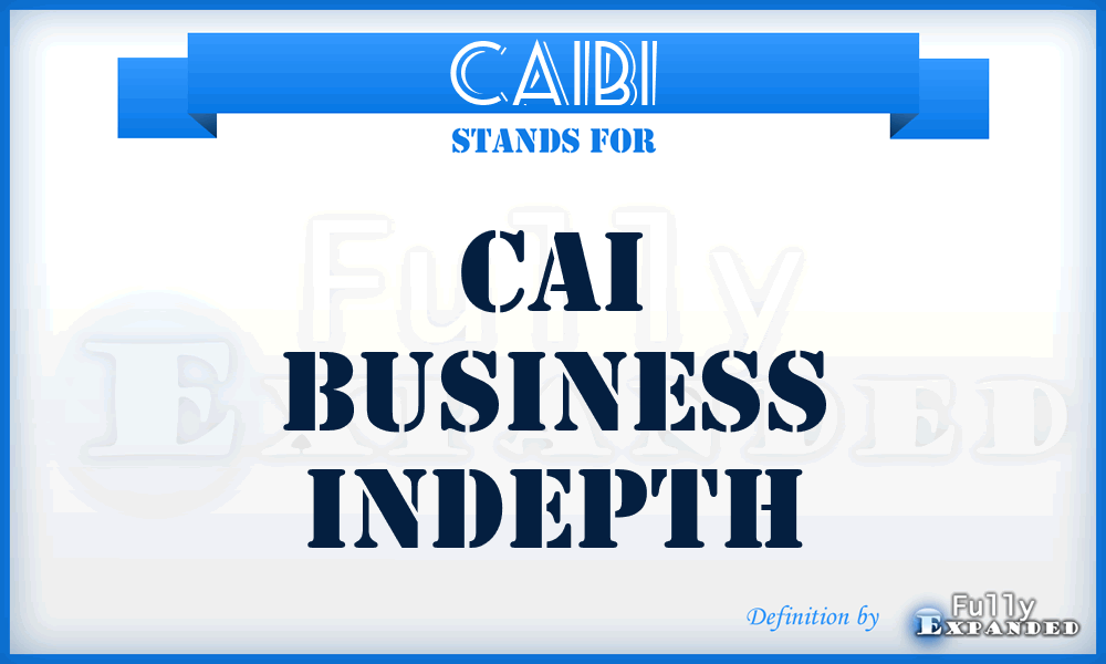 CAIBI - CAI Business Indepth