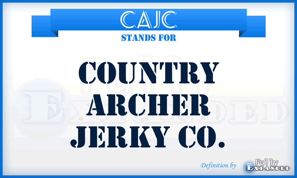 CAJC - Country Archer Jerky Co.