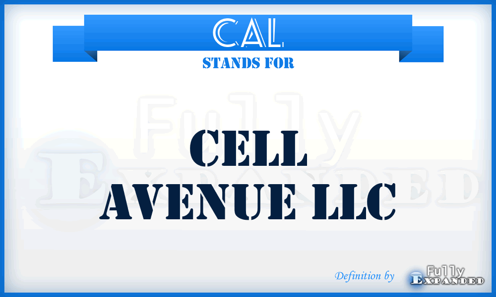 CAL - Cell Avenue LLC