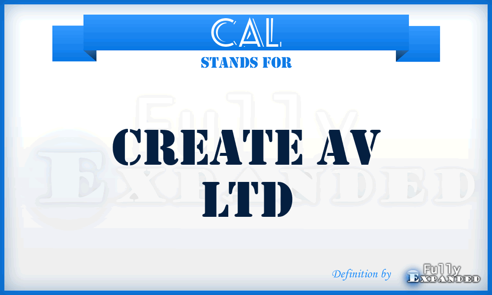 CAL - Create Av Ltd