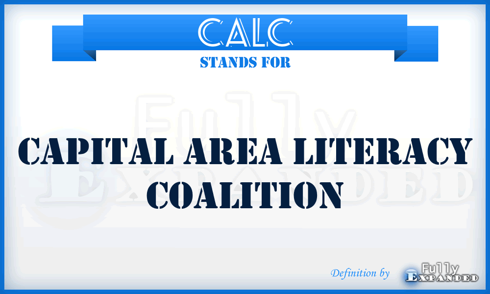 CALC - Capital Area Literacy Coalition