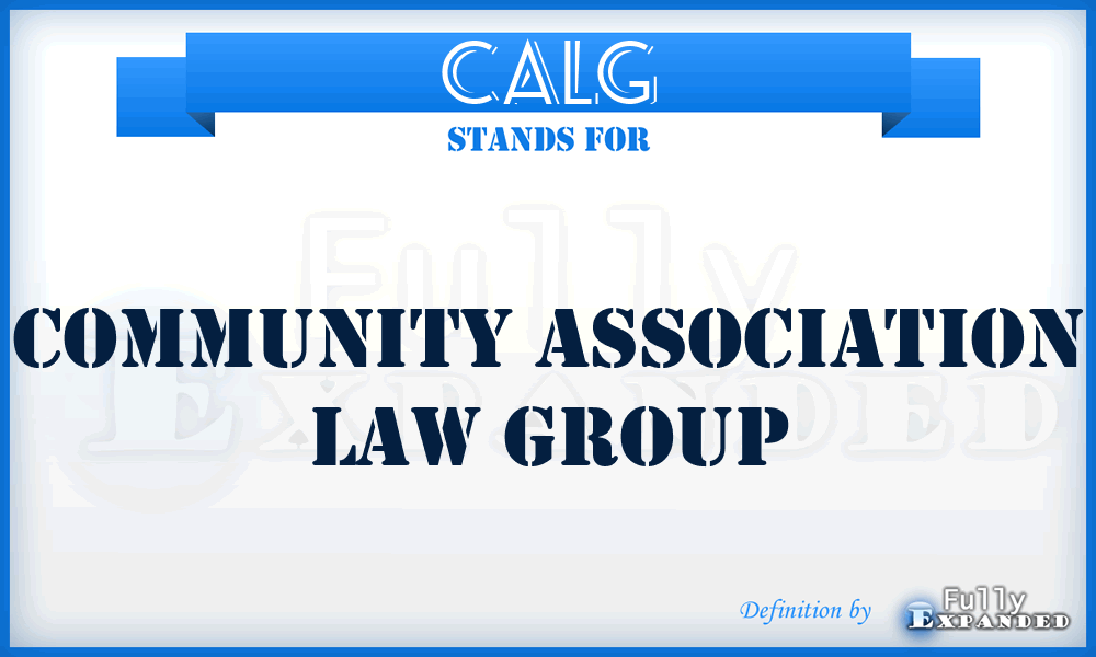 CALG - Community Association Law Group