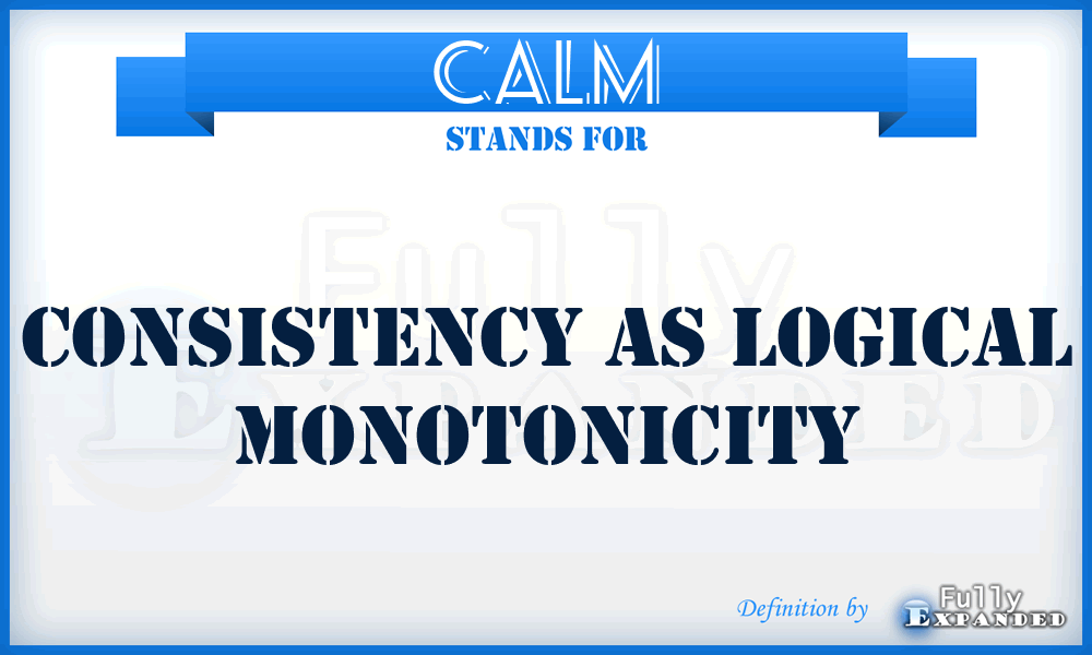 CALM - consistency as logical monotonicity
