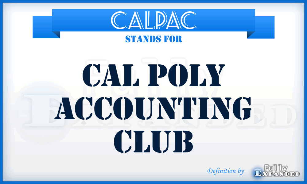 CALPAC - CAL Poly Accounting Club