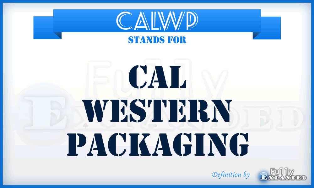 CALWP - CAL Western Packaging