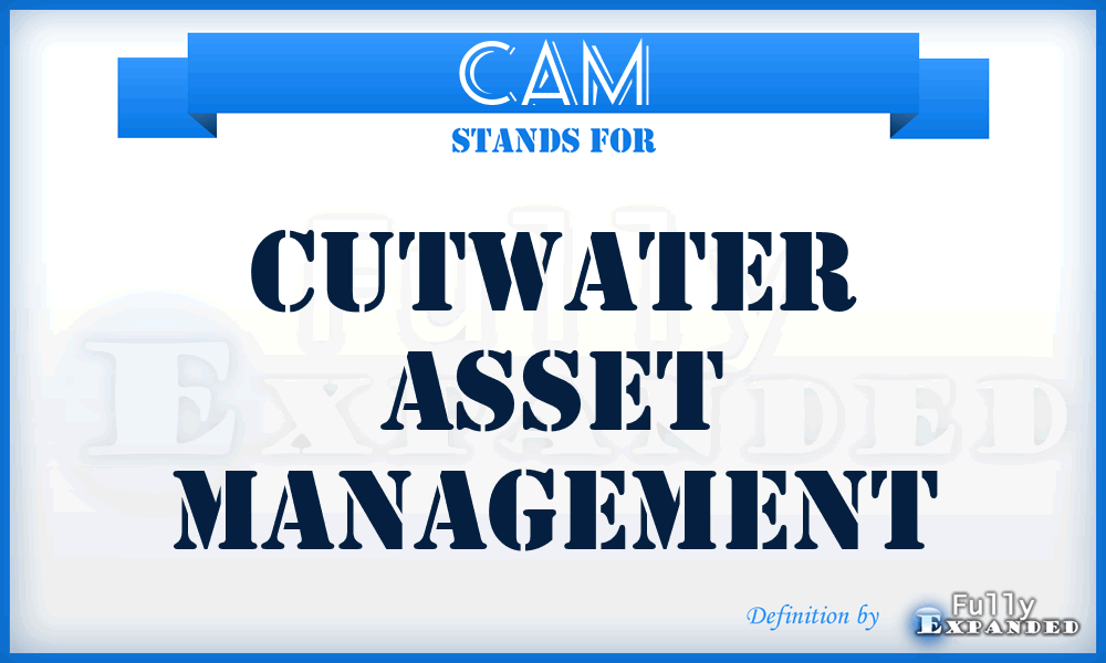 CAM - Cutwater Asset Management
