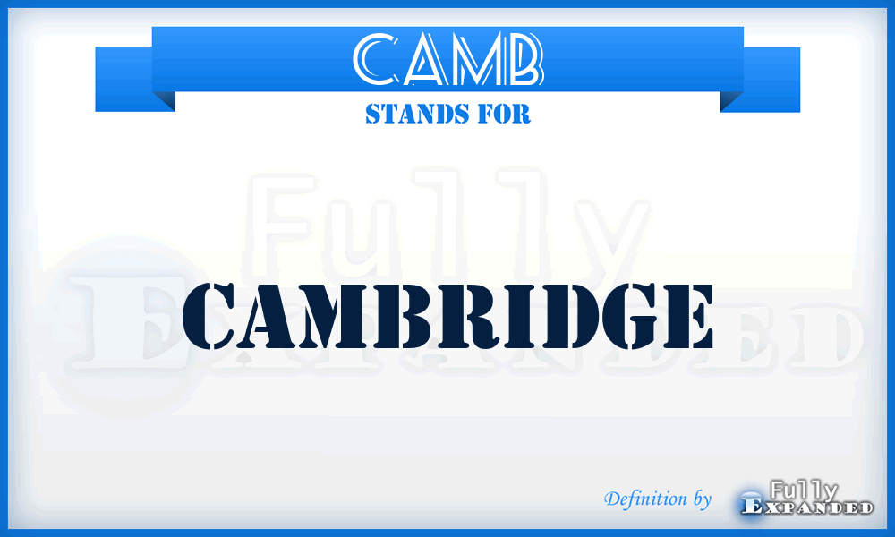 CAMB - Cambridge