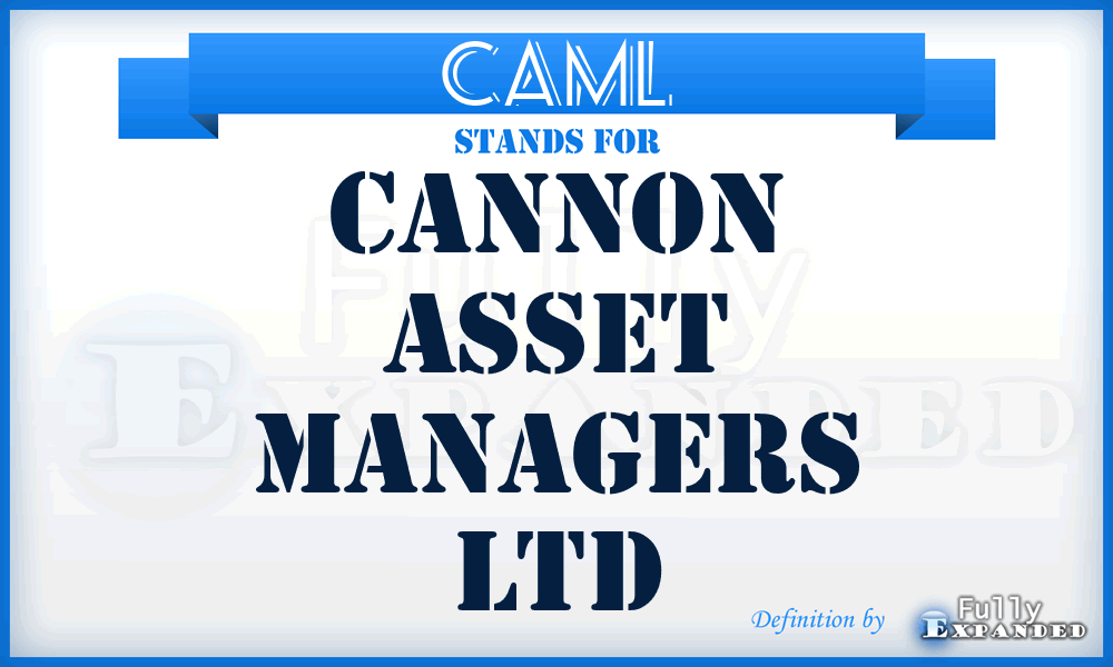 CAML - Cannon Asset Managers Ltd