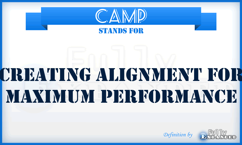CAMP - Creating Alignment For Maximum Performance
