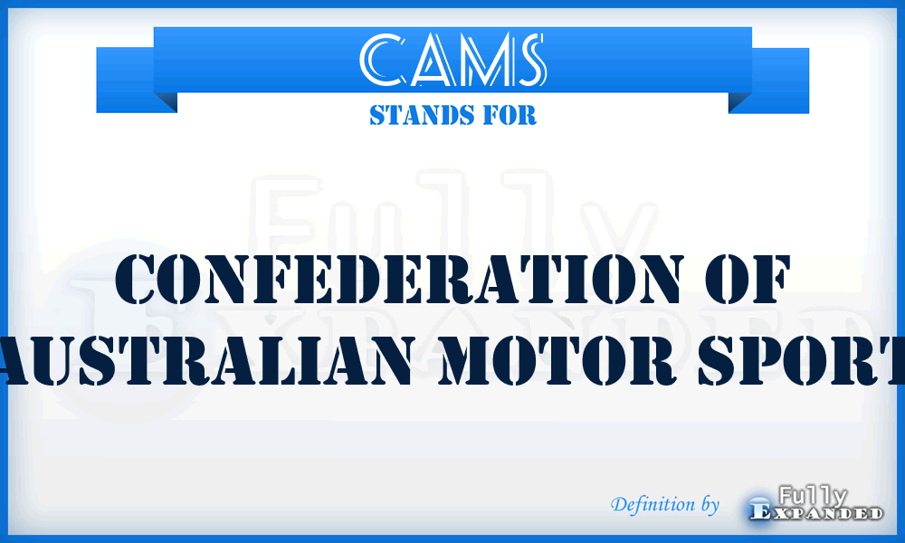 CAMS - Confederation of Australian Motor Sport