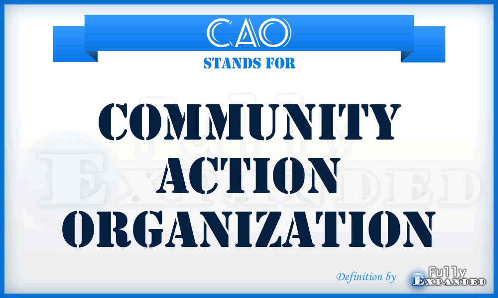 CAO - Community Action Organization