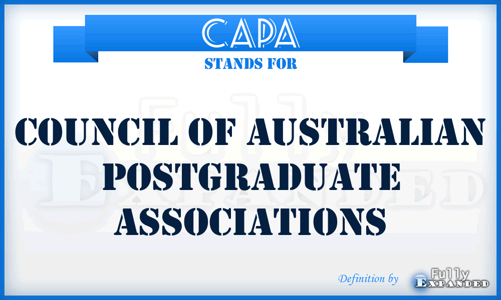 CAPA - Council of Australian Postgraduate Associations