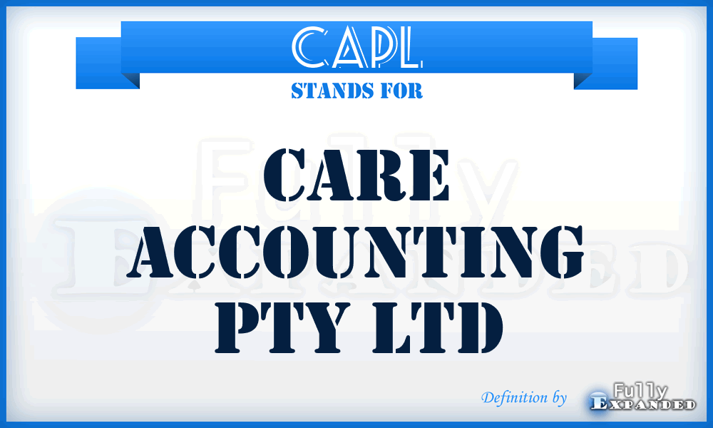 CAPL - Care Accounting Pty Ltd