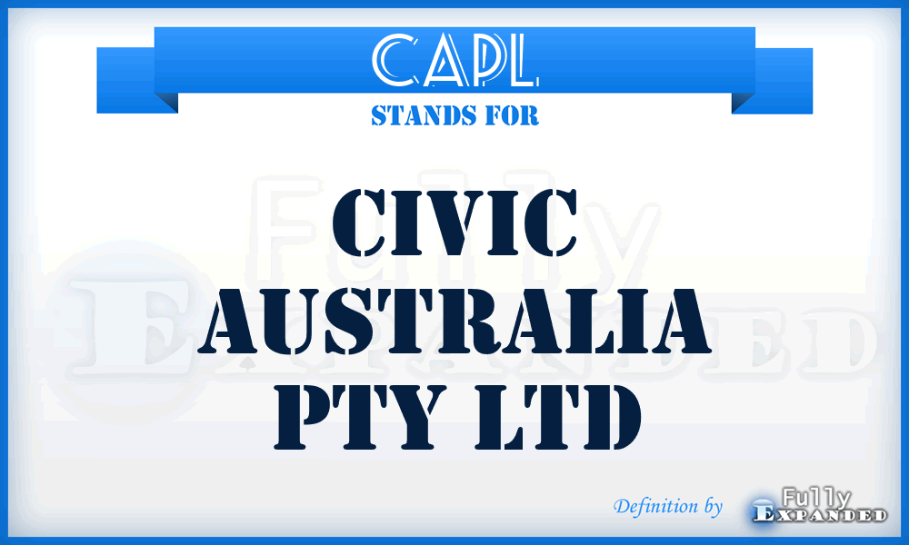 CAPL - Civic Australia Pty Ltd