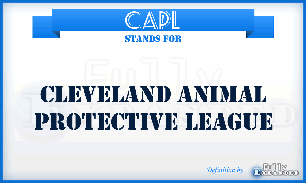 CAPL - Cleveland Animal Protective League