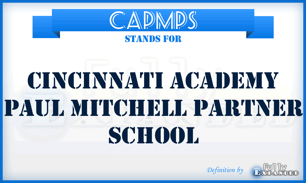 CAPMPS - Cincinnati Academy Paul Mitchell Partner School