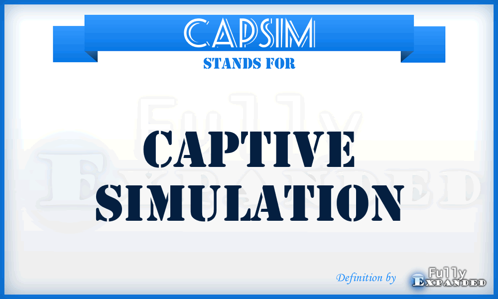 CAPSIM - CAPtive SIMulation