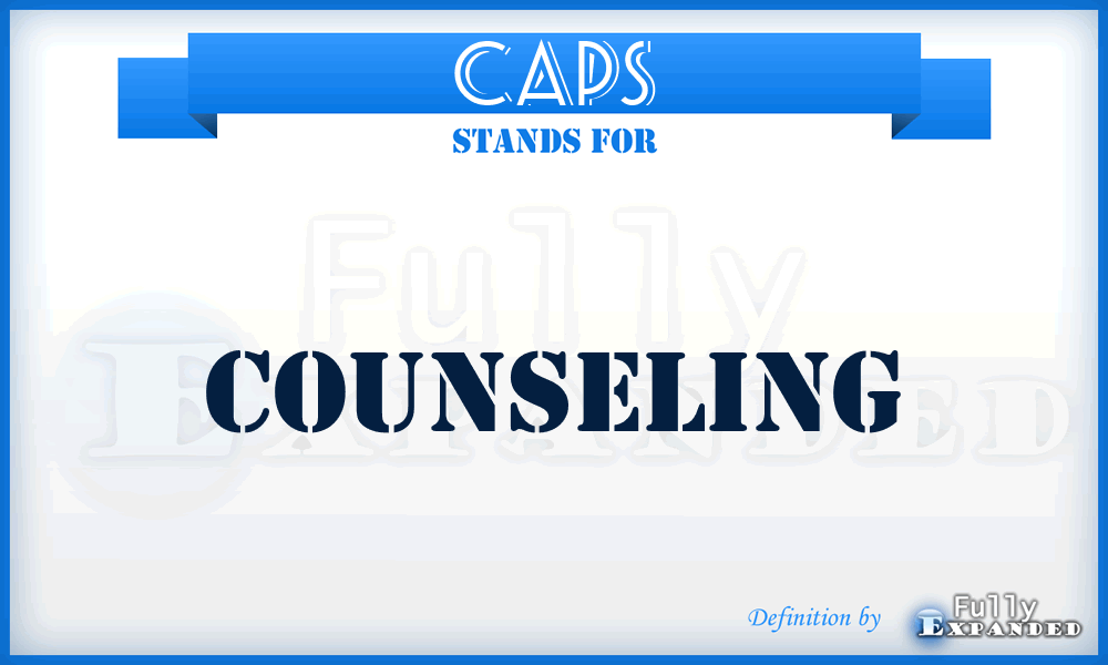 CAPS - Counseling