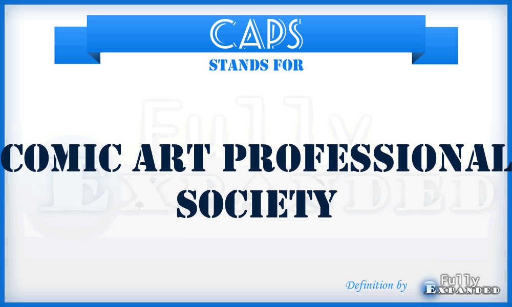 CAPS - Comic Art Professional Society