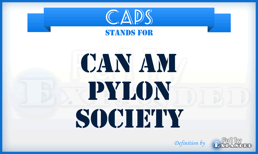 CAPS - Can Am Pylon Society