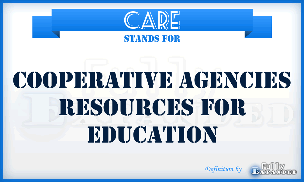 CARE - Cooperative Agencies Resources For Education