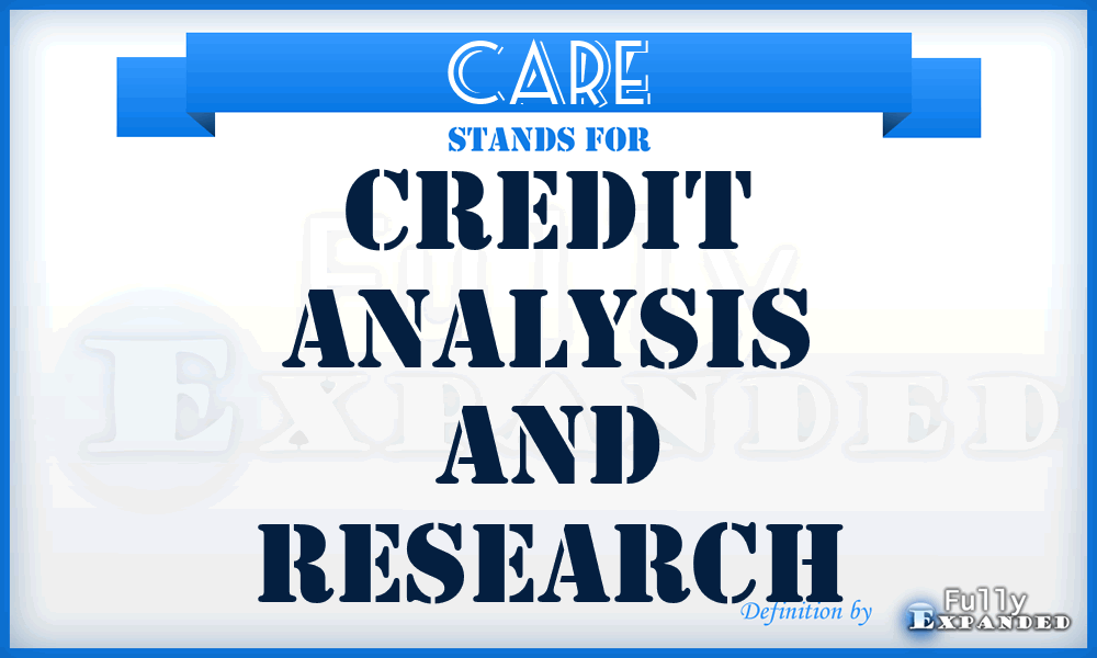 CARE - Credit Analysis and Research
