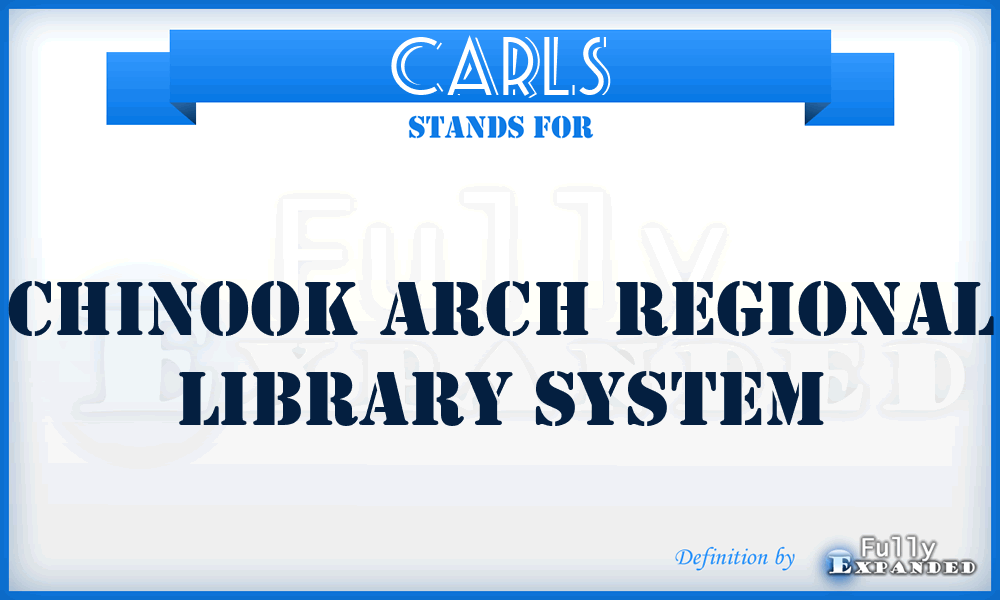 CARLS - Chinook Arch Regional Library System