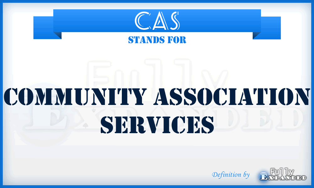 CAS - Community Association Services