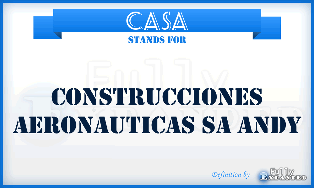CASA - Construcciones Aeronauticas Sa Andy