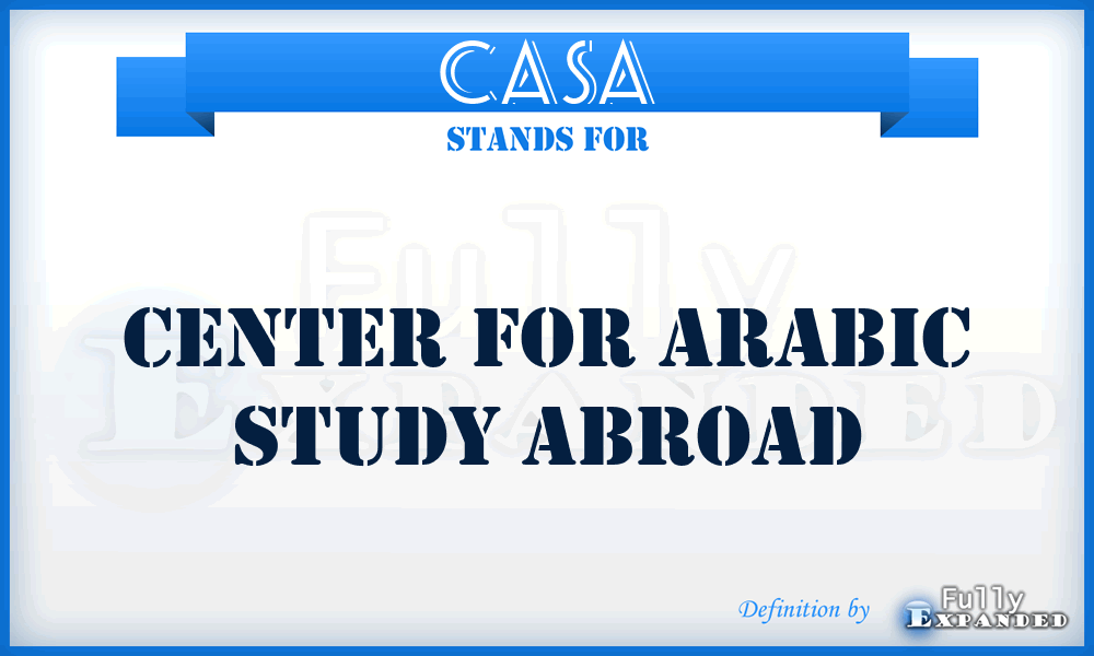 CASA - Center for Arabic Study Abroad