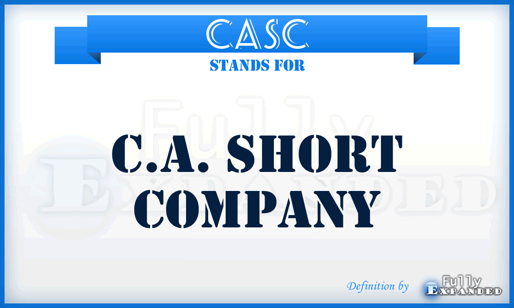 CASC - C.A. Short Company