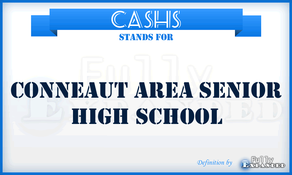 CASHS - Conneaut Area Senior High School