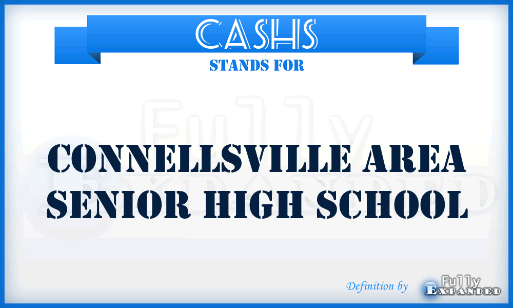 CASHS - Connellsville Area Senior High School