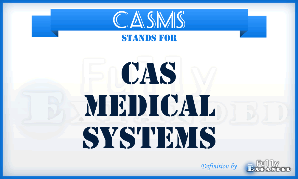 CASMS - CAS Medical Systems