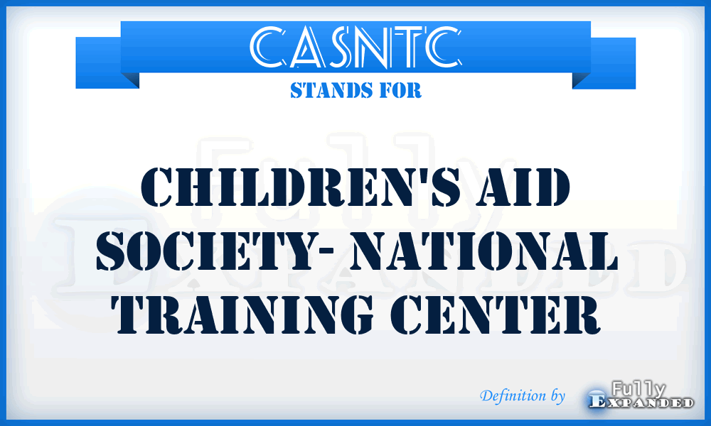 CASNTC - Children's Aid Society- National Training Center