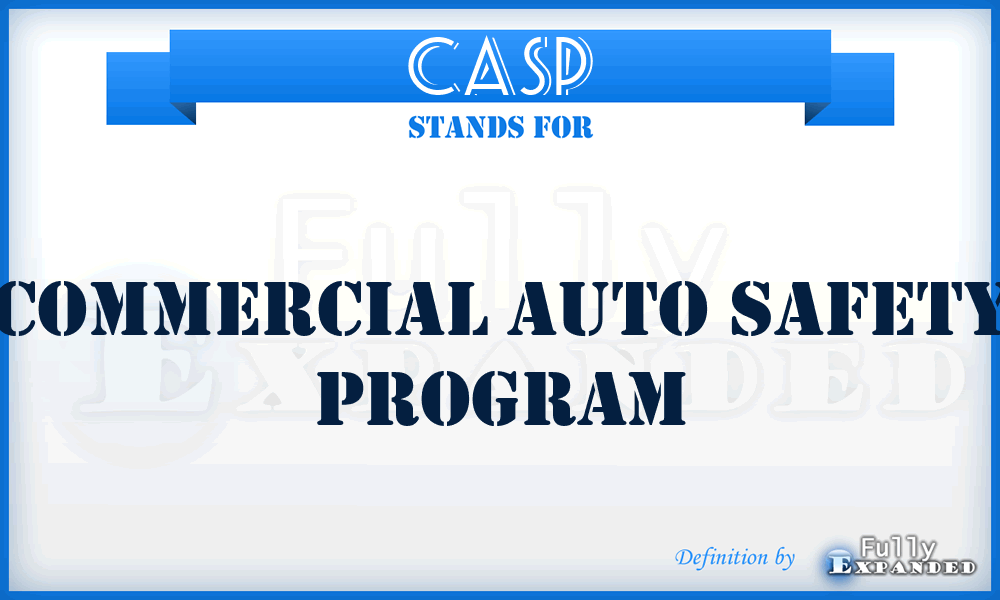 CASP - Commercial Auto Safety Program