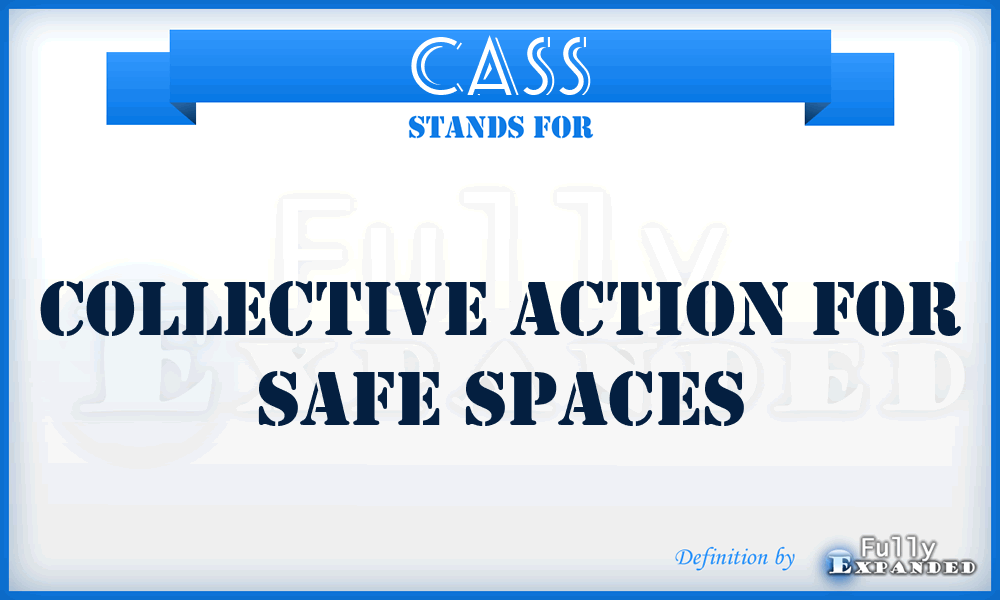 CASS - Collective Action for Safe Spaces