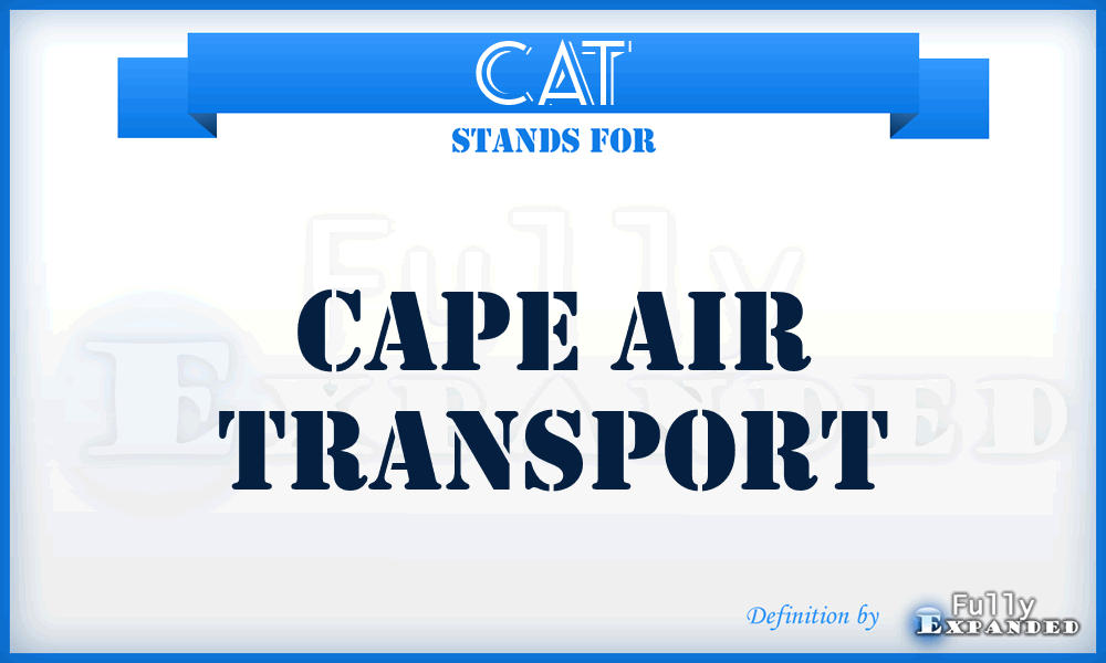 CAT - Cape Air Transport