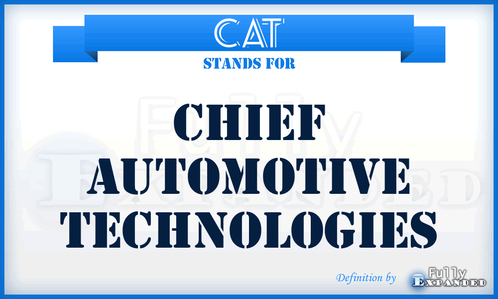 CAT - Chief Automotive Technologies
